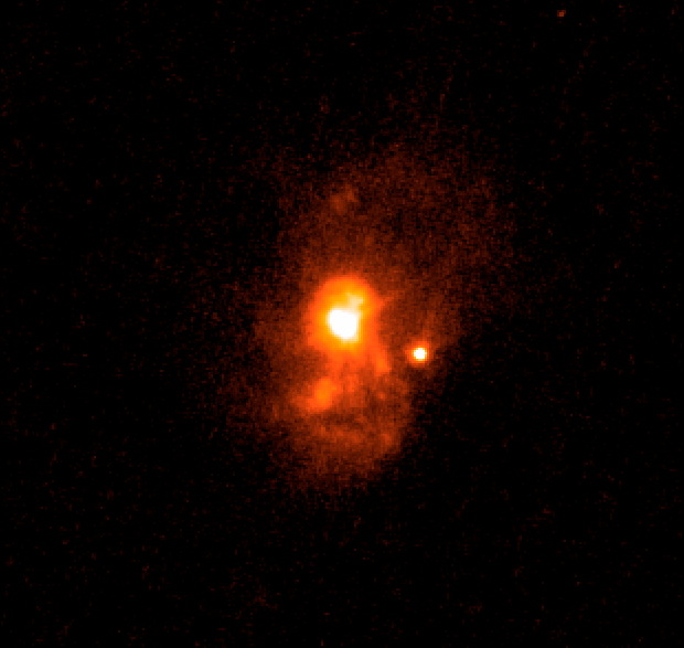 Leaky Galaxy Mimics First Light in Early Universe